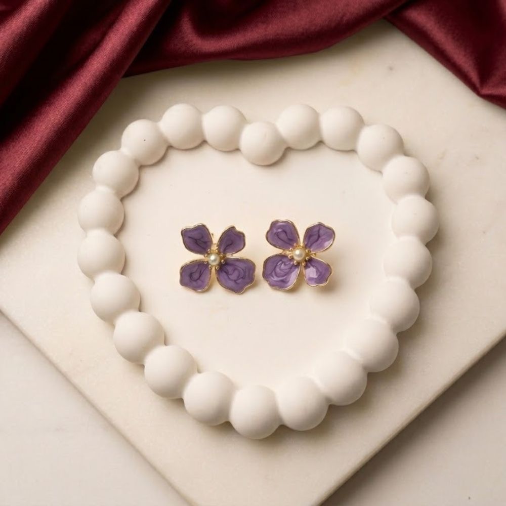 Petite Floral Stud Earrings